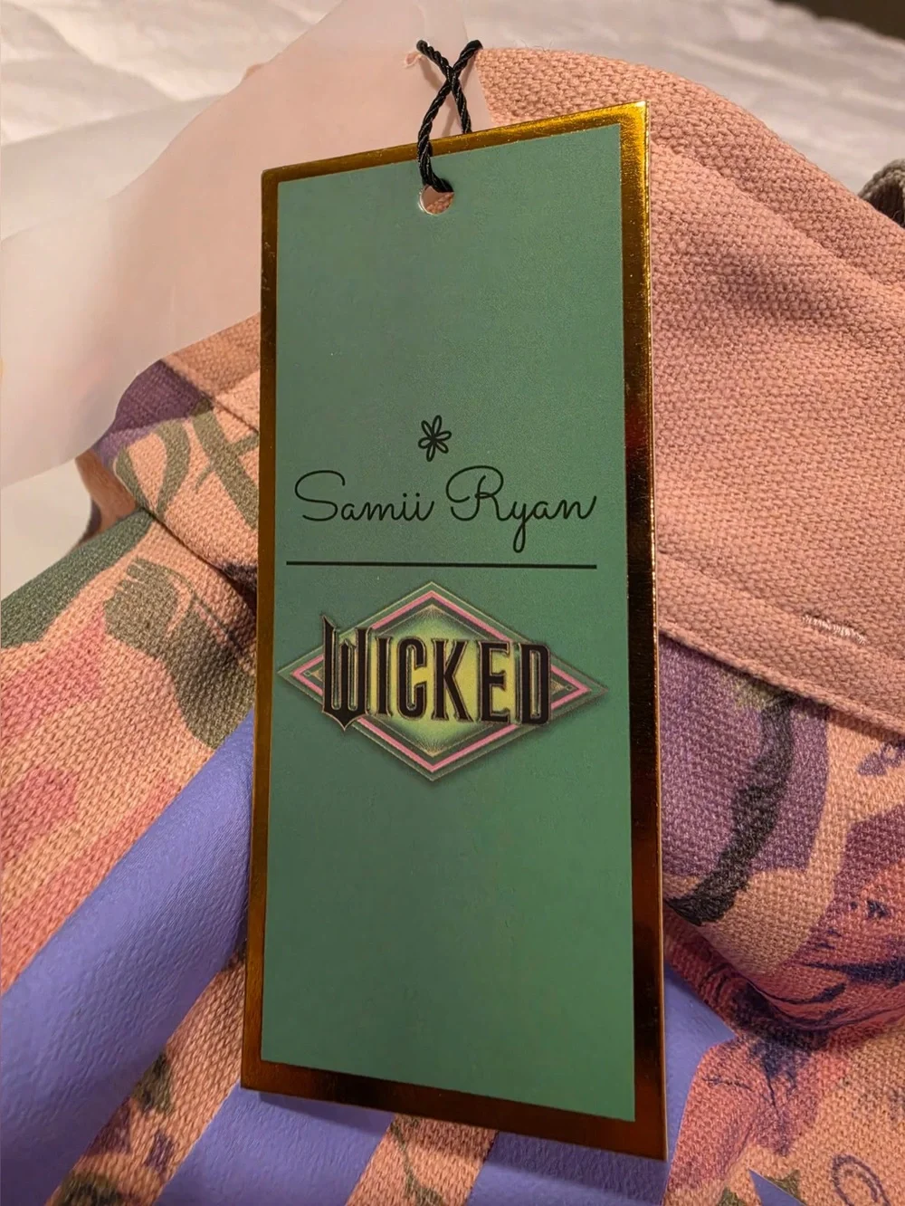 Samii Ryan Wicked: For Good,Elphaba and Glinda Pink Graphic Tote Bag NWT